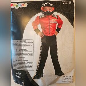 Disguise Turbo Racer Child Costume Muscle Chest Boys Racing NASCAR L(4-6) NWT